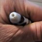 Old Tibetan Used Weathered Oily Agate Reverse Turtleback Horned Dzi Bead 6.5 CM