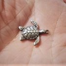 Vtg Sterling Silver Sea Turtle Bracelet Charm or Necklace Pendant