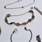 Vintage Sterling 925 Silver Art Deco to Modern Bracelets Lot Collection 10 Piece