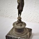 Antique Revolutionary Napoleonic 18th/19th C. Mini Bronze Statue w/Marble Base