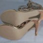 MLE Mia Ltd Edition Nefertiti Tall Tan Suede Gladiator Heels Size 10