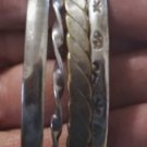 Vintag Sterling Silver MEXICO ITALY Bangle Bracelets Lot Collection 56 Gr