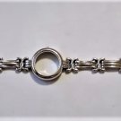 Vintage Sterling 925 Silver Watch Bezel & Linked Band with Foldover Clasp