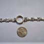 Vintage Sterling 925 Silver Watch Bezel & Linked Band with Foldover Clasp