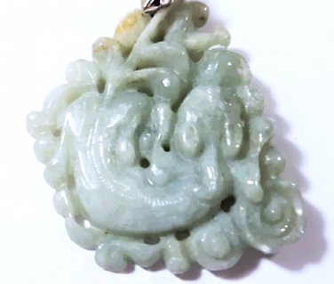 Antique Qing Jadeite Pendant