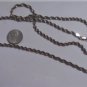Vintage Sterling Silver ITALY FAS Singapore Chain Necklace  30"