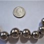 Vintage Sterling Silver Graduated Long Silver *Pearls* Necklace 24"