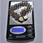 Vintage 12K GF Layered Triple Row Links JB Charm Bracelet 7-3/4"