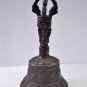 Antique Tibetan Bronze Ritual Ghanta Bell w/Dorje Handle & Bodhisattva Head