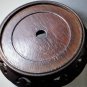 Vintage Chinese Zitan Wood Large Footed Vase or Lamp Stand