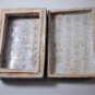Antique Ming or Qing Blue White Porcelain Hand Inscribed Scholar Ink Box