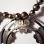 Vintage Navajo Squash Blossom Necklaced Signed Co-joined SP