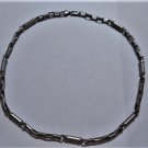 Vtg Sterling Silver Heavy Baht Style Biker Chain Necklace 21-1/4" UNISEX