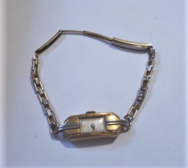 Vintage Benrus Art Deco 10K RGP Ladies Watch on 12K GF GEMEX Band Runs Nicely