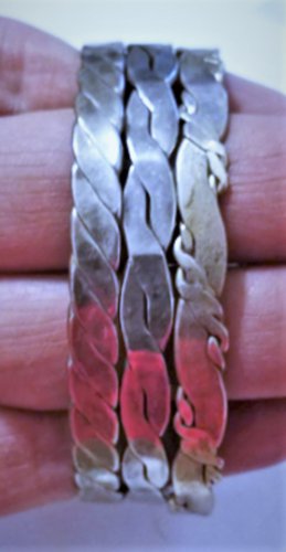 Vintage Sterling Silver MEXICO Taxco Bangle Bracelets Lot Collection 44.3 Gr