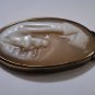 Antique Victorian 10K Haunting Romantic Scenic Cameo Pendant
