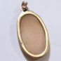 Antique Victorian 10K Haunting Romantic Scenic Cameo Pendant