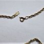 Vintage Speidel 10K GF Rope Chain Necklace 24" For Lockets Pendants