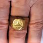Vtg Art Deco Mid Cent G Filled Jewelry Lot w Etched Flower Bangle Rose Gold Cuff