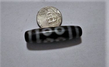 Tibetan Oily Agate 8-Eye Stripes Dzi Bead 4 CM