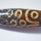 Old Tibetan 21-Eyed Used Weathered Oily Agate Dzi Bead 7.2 CM