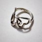 Vintage Sterling 925 Silver & 750 Gold TIFFANY & Co. 3 Hearts Ring Size 7