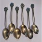 Antique Gorham Victorian Forget Me Knot Enameled Demitasse Spoons Set of 8 #808