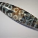 Vintage 15-Eyed 6 Vajra Eyed Old Tibetan Used Weathered Agate Dzi Bead 6.8 CM