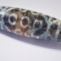Vintage 15-Eyed 6 Vajra Eyed Old Tibetan Used Weathered Agate Dzi Bead 6.8 CM