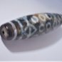Vintage 15-Eyed 6 Vajra Eyed Old Tibetan Used Weathered Agate Dzi Bead 6.8 CM