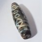 Vintage 15-Eyed 6 Vajra Eyed Old Tibetan Used Weathered Agate Dzi Bead 6.8 CM