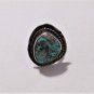Vintage Sterling Silver Navajo Old Pawn Large Turquoise Cab Ring Size 5.5