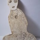 Ancient Chinese Neolithic Liangzhu White Chicken Bone Jade *Ghost* Amulet