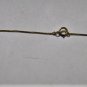 Vintage Sterling Silver Gold Filled vermeil Diamond Teardrop Pendant Necklace