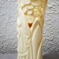 Antique Chinese Hand Carved Immortal Pine Tree Brush Pot