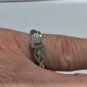 Vintage Sterling Silver & Diamond Ring Size ~7 Hallmark JD