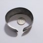 Vintage Sterling Silver Hand Etched Florentine Baroque Adjustable Cuff Bracelet