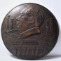 Vintage Chinese Chairman Mao 1949-1969 Commemorative Bronze Desk Medal Plaque