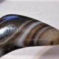 Old Used Weathered Oily Tibetan Banded Horned Agate Dzi Bead 8 CM