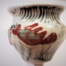 Antique Yuan Iron Red Copper Green Fish & Seaweed Aquatic Scene Porcelain Censer