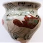 Antique Yuan Iron Red Copper Green Fish & Seaweed Aquatic Scene Porcelain Censer