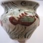 Antique Yuan Iron Red Copper Green Fish & Seaweed Aquatic Scene Porcelain Censer