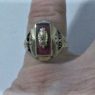 Vintage Art Deco Mid Century 10K PR High School Ring Size 7.5