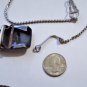 Vintage Sterling Silver Watch Chain Belt Buckle and Rope Necklace Chain Lot