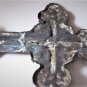 Antique Medieval Weathered Bronze Christian Catholic Architectural Crucifix