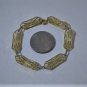 Vintage Sterling Silver with Gold Vermeil Filigree Link Bracelet 7"