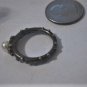 Vintage MICHAEL DAWKINS Modernist Pearl Stack Ring Size 8