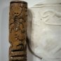 Ancient Large Limestone Cylinder Seal Cosmological Animals Pendant Bead RARE