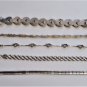 Vintage Sterling 925 Silver 5 Bracelets Lot Collection ITALY MILOR