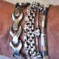 Vintage Sterling 925 Silver 5 Bracelets Lot Collection ITALY MILOR